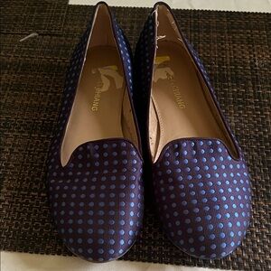 Charming Blue Polka Dot Loafers
